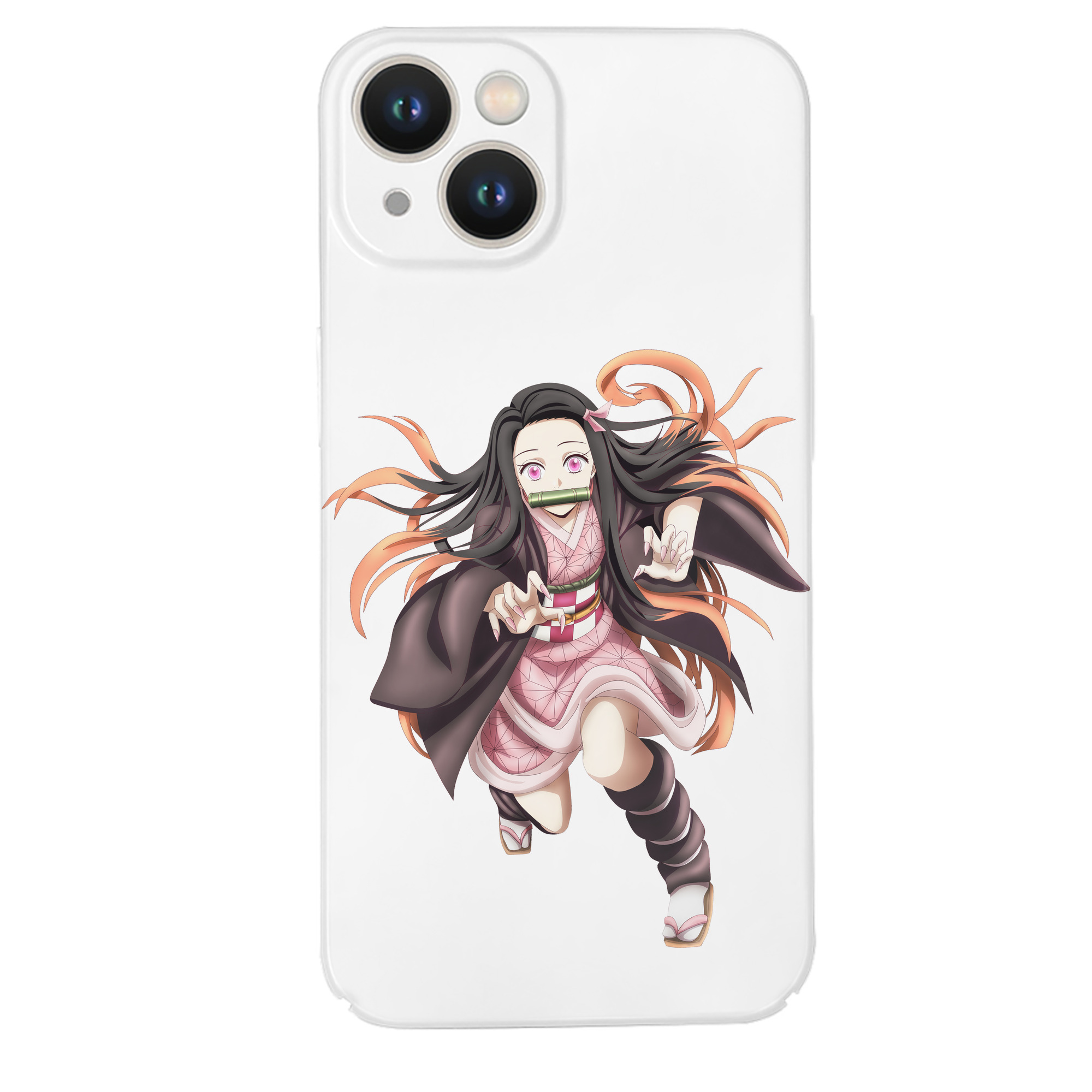 （画像用） 鬼滅の刃（きめつのやいば）竈門 禰󠄀豆子／かまど ねずこ Kamado Nezuko 【iPhone 14シリーズ対応】ハードケース